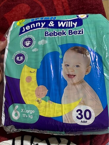 6 Beden: 16+ kg Beden Bebek bezi