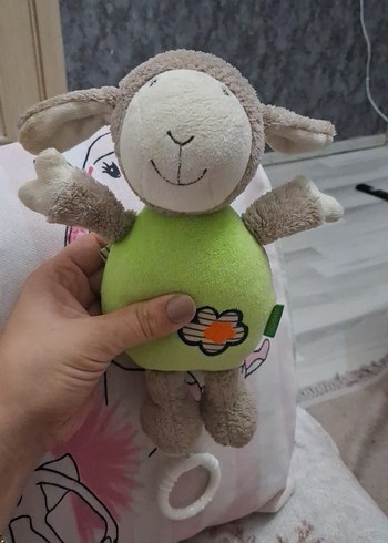 Gri Peluş Oyuncak Kuzu pimini cekince uyku müziği çalıyor - Görsel 5