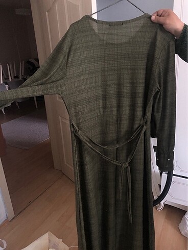 Uzun inci taşlı elbise - Görsel 3