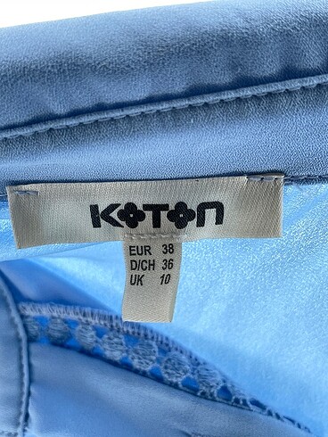 38 Beden mavi Renk Koton Gömlek %70 İndirimli.