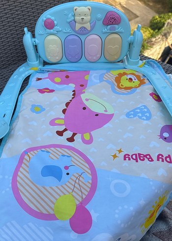 Müzikli Bebek Oyun Halısı Mavi