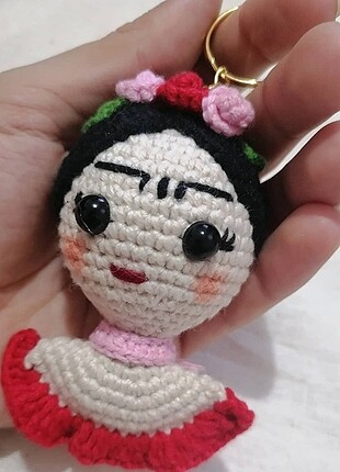  Beden Amigurumi frida kahlo anahtarlık 