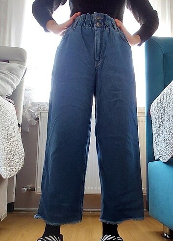 LC Waikiki Beli lastikli bol kot pantolon