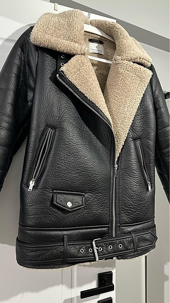 m Beden Stradivarius kürklü mont