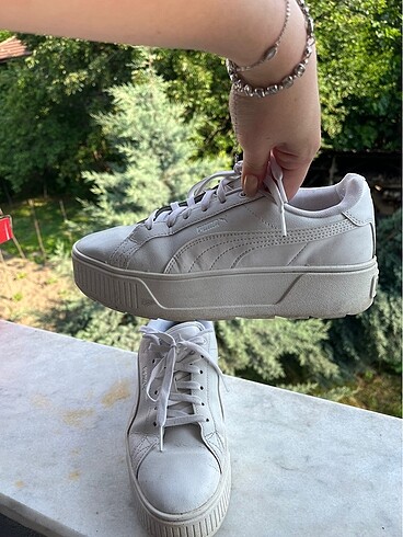 39 Beden beyaz Renk Puma beyaz yüksek taban spor ayakkabı