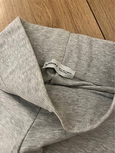 s Beden Bershka İspanyol Paça Gri Tayt/Pantolon