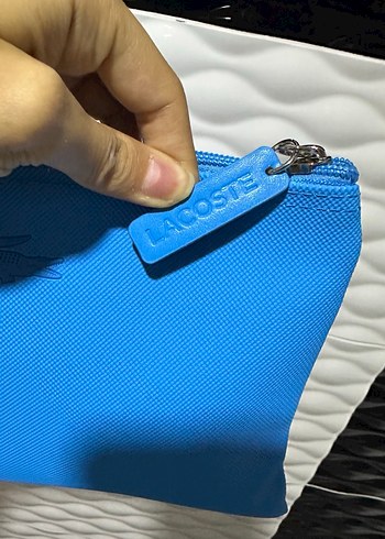 Mavi Fermuarlı Kadın Portföy Çanta - Görsel 3