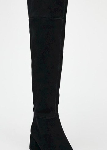 Siyah Süet Kadın Dizüstü Bot - Görsel 2