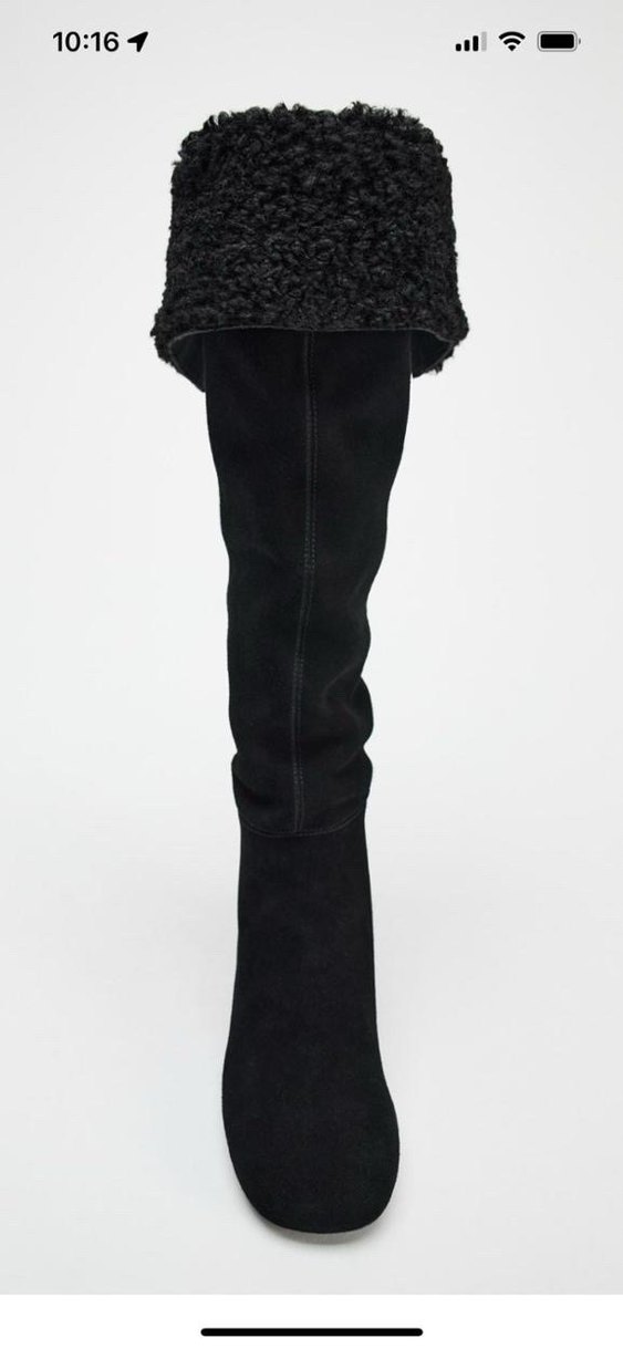 Siyah Süet Kadın Dizüstü Bot - Görsel 3