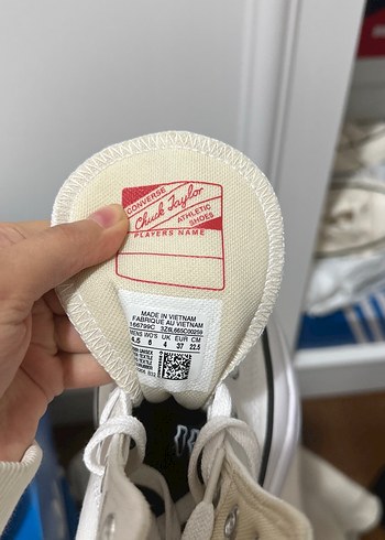 Beyaz Platform Topuklu Converse Sneakers - Görsel 2