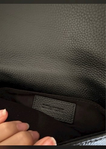 Deri Fermuarlı Biker Kadın Çapraz Çanta - Görsel 2