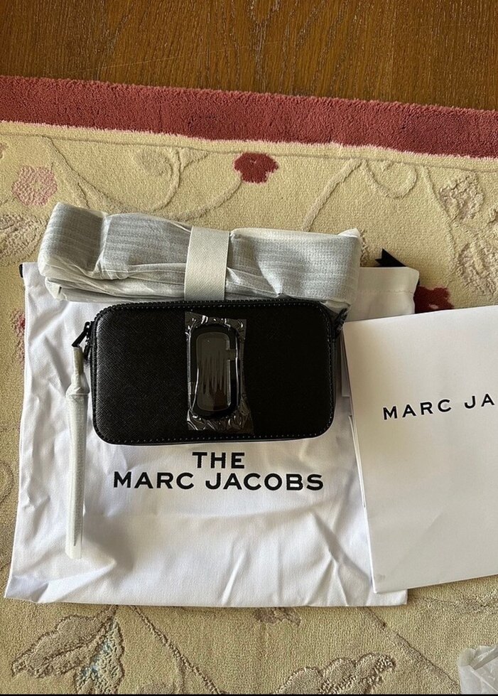 Marc Jacobs Siyah Deri Kadın Çapraz Çanta - Görsel 2