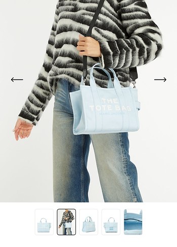 Marc Jacobs Mavi Deri Kadın Tote Çanta