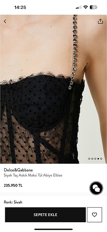 38 Beden siyah Renk Dolce&Gabbana