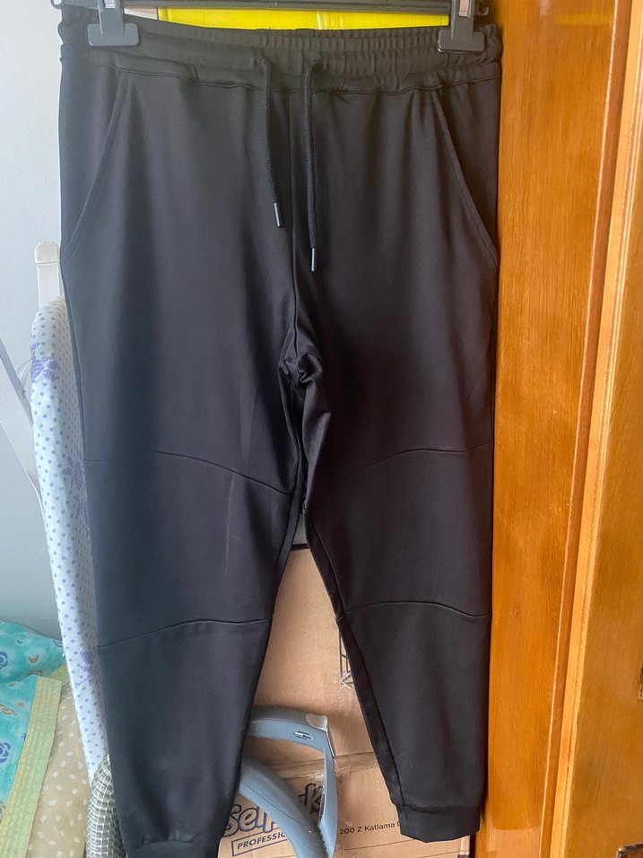 Siyah Bel Bantlı Erkek Spor Eşofman Altı - Görsel 2