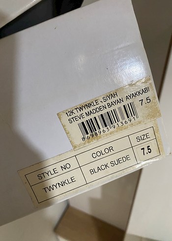 38 Beden Steve Madden Tokalı Rock Punk Spor Ayakkabı