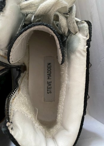 38 Beden siyah Renk Steve Madden Tokalı Rock Punk Spor Ayakkabı