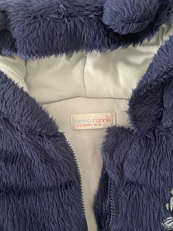 Erkek Çocuk Lacivert Kürk Detaylı Mont - Görsel 2