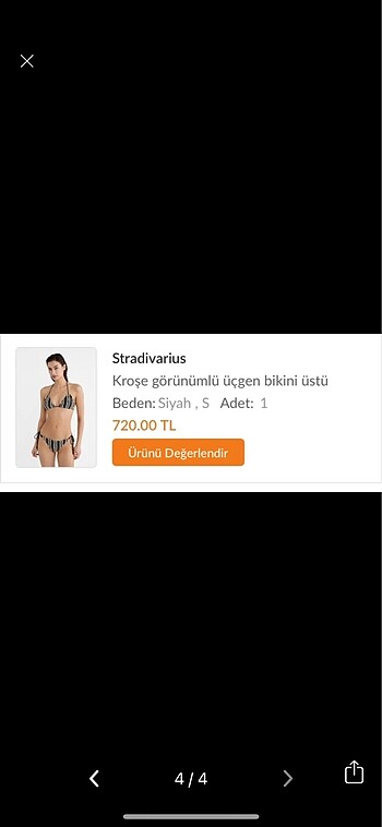 s Beden Stradivarius bikini üst