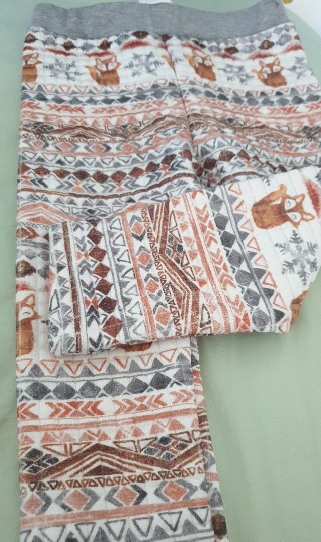 Kız Çocuk Bohem Desenli Triko Tayt - Görsel 4