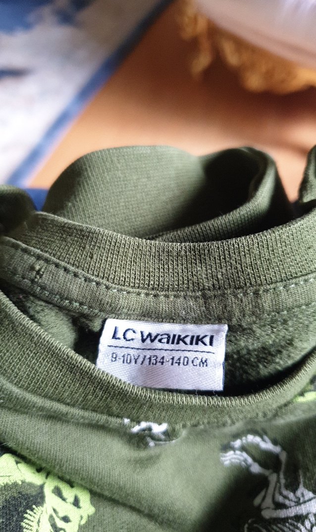 Koyu Yeşil Baskılı Erkek Çocuk Sweatshirt - Görsel 2