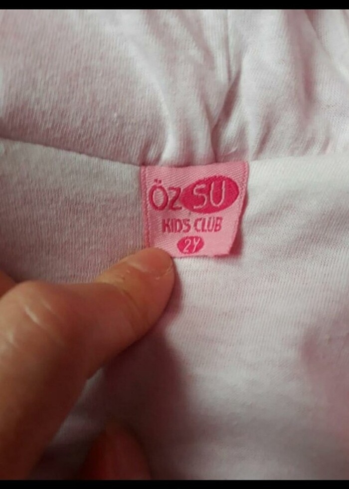 2 Yaş pembe peluş çok cici bir mont - Görsel 4