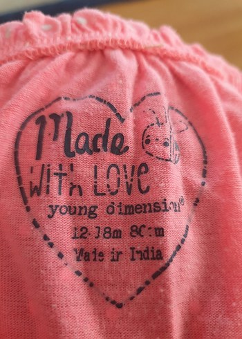 12-18 Ay Beden Kız Çocuk Pembe Fırfırlı Nakışlı Tulum