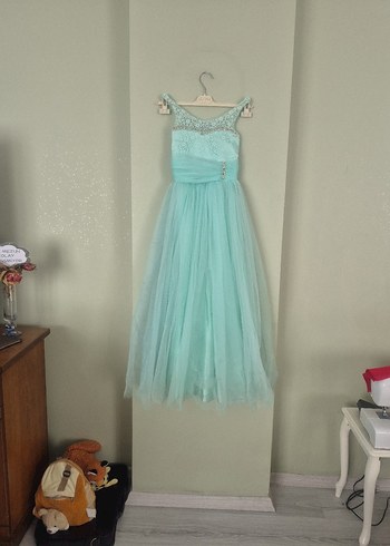 9 Yaşa uygun abiye boy 125 cm - Görsel 11