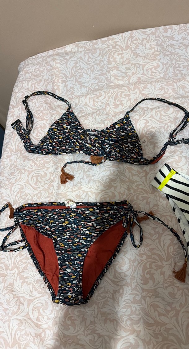 Bohem Desenli İpli Kadın Bikini Seti - Görsel 2