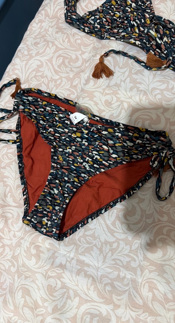 Bohem Desenli İpli Kadın Bikini Seti - Görsel 5