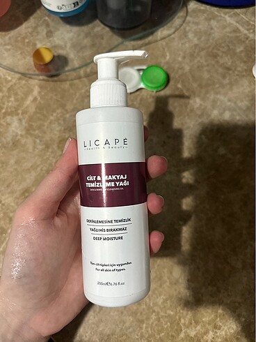Licape cilt makyaj temizleme yağı