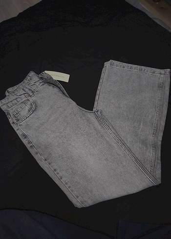 Gri Kadın Denim Pantolon - Görsel 3