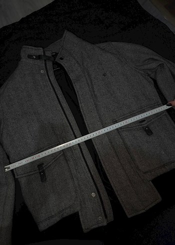 Düğmeli Gri Erkek Street Wear Kaban - Görsel 6