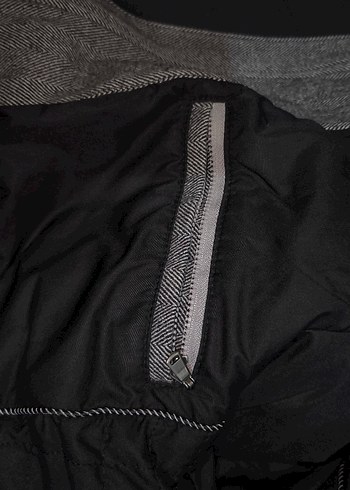 Düğmeli Gri Erkek Street Wear Kaban - Görsel 4