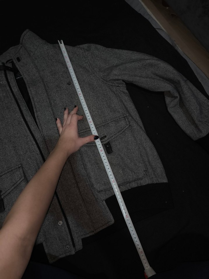 Düğmeli Gri Erkek Street Wear Kaban - Görsel 5