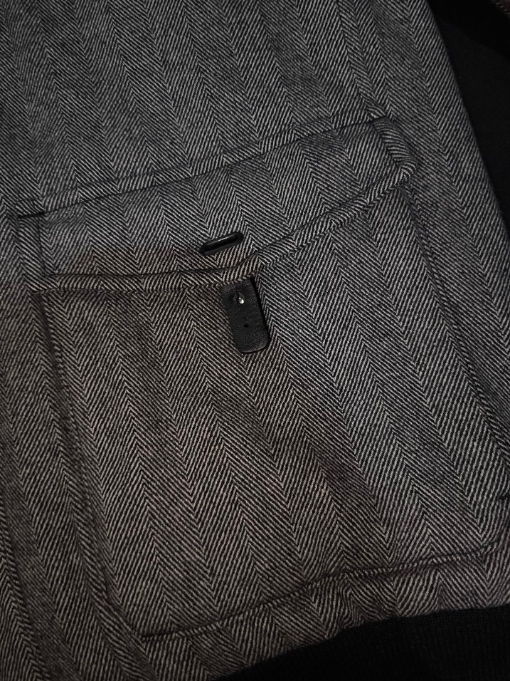 Düğmeli Gri Erkek Street Wear Kaban - Görsel 2