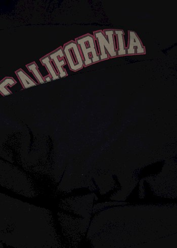 Kadın Siyah Kapüşonlu Biker Sweatshirt - Görsel 2