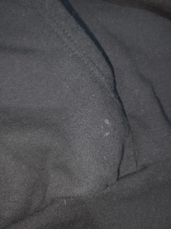 Kadın Siyah Kapüşonlu Biker Sweatshirt - Görsel 3