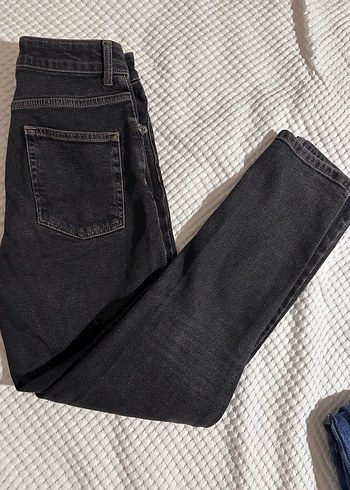 27 Beden Siyah Kadın Regular Fit Denim Pantolon