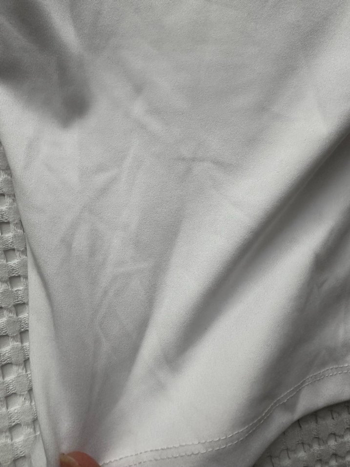 Kadın Beyaz Kısa Kollu Crop Top - Görsel 2