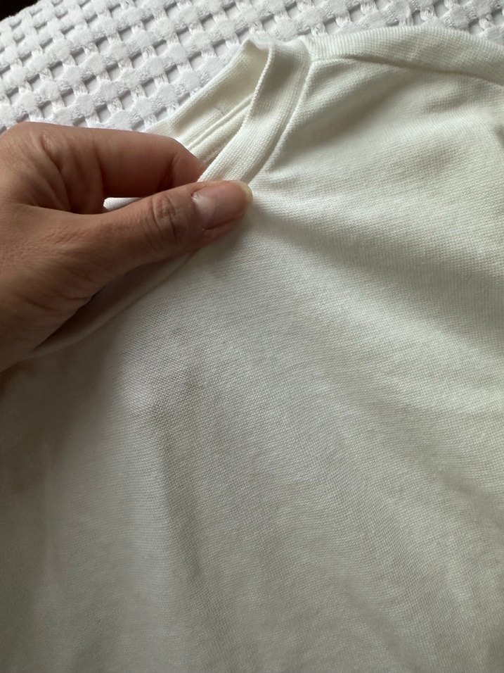 Kadın Beyaz Uzun Kollu Crop Top - Görsel 2