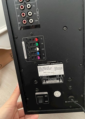 GoldMasten Siyah Müzik Sistemi - Görsel 2