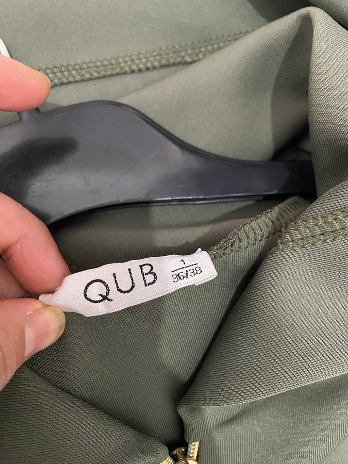 Kadın Kapüşonlu skuba kumaş Kemerli Haki Eşofman Takımı - Görsel 3