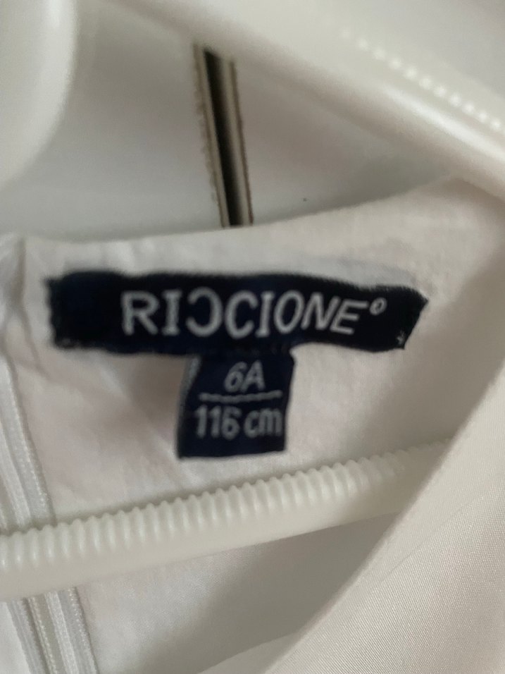 Kız Çocuk Beyaz Fiyonk Detaylı Elbise - Görsel 4