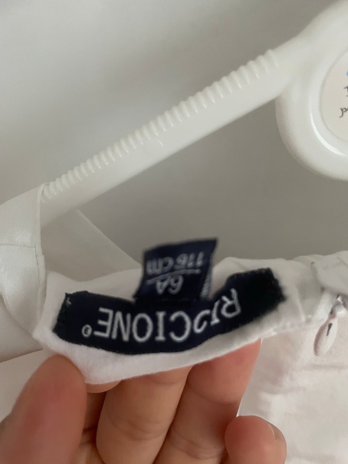 Kız Çocuk Beyaz Fiyonk Detaylı Elbise - Görsel 3