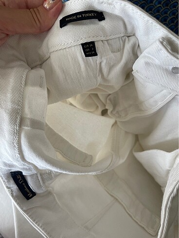 xs Beden beyaz Renk Massimo Dutti pantolon