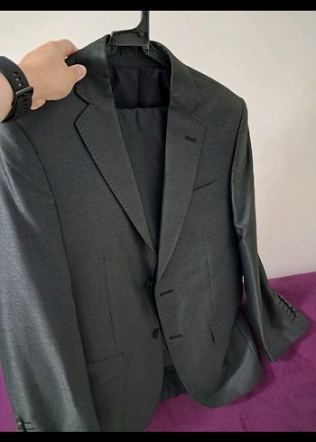 Diğer Antrasit Renk Slim Fit Takim Elbise