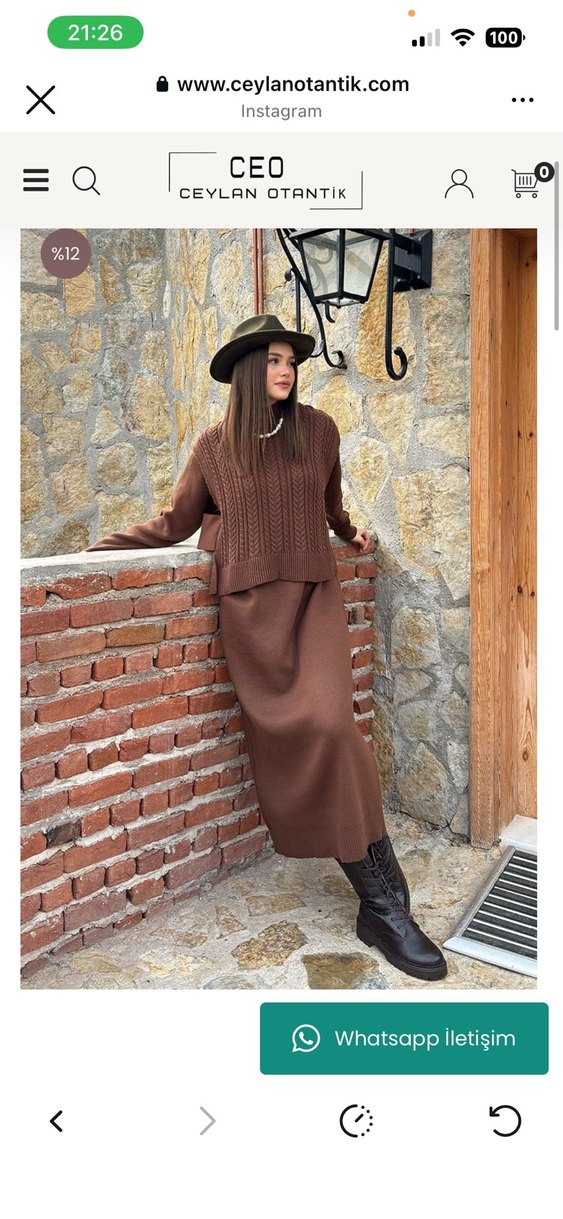 Ceylan otantik triko elbise - Görsel 2