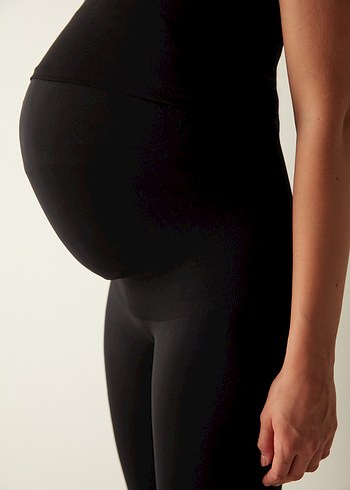 Penti Yüksek Bel Siyah Hamile Taytı - Görsel 2