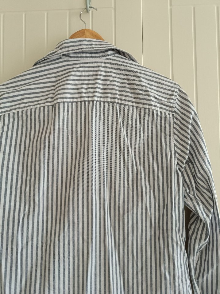 Lcw Çizgili Keten Erkek Gömlek - Görsel 4